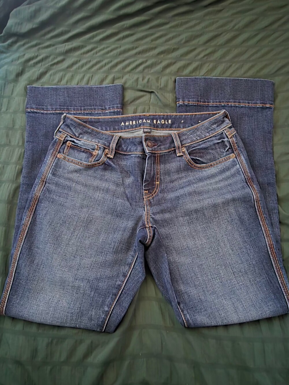 American Eagle Outfitters Women's Super Low Rise Bootcut Jeans